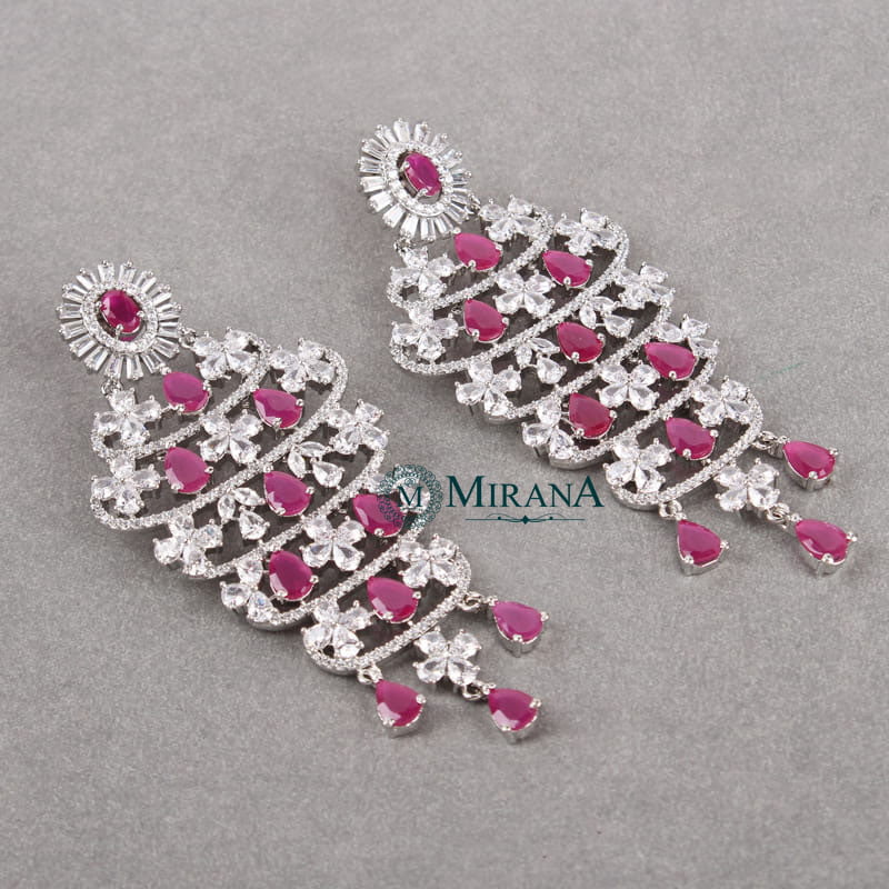 Ava Drop Petal Long Earrings