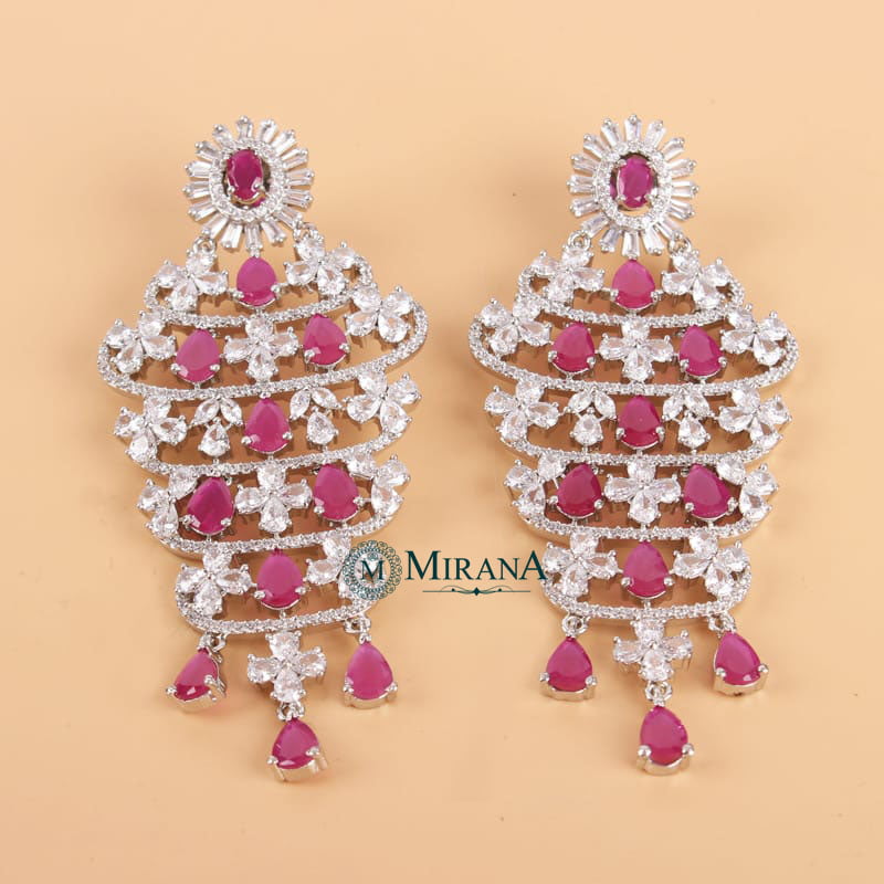 Ava Drop Petal Long Earrings