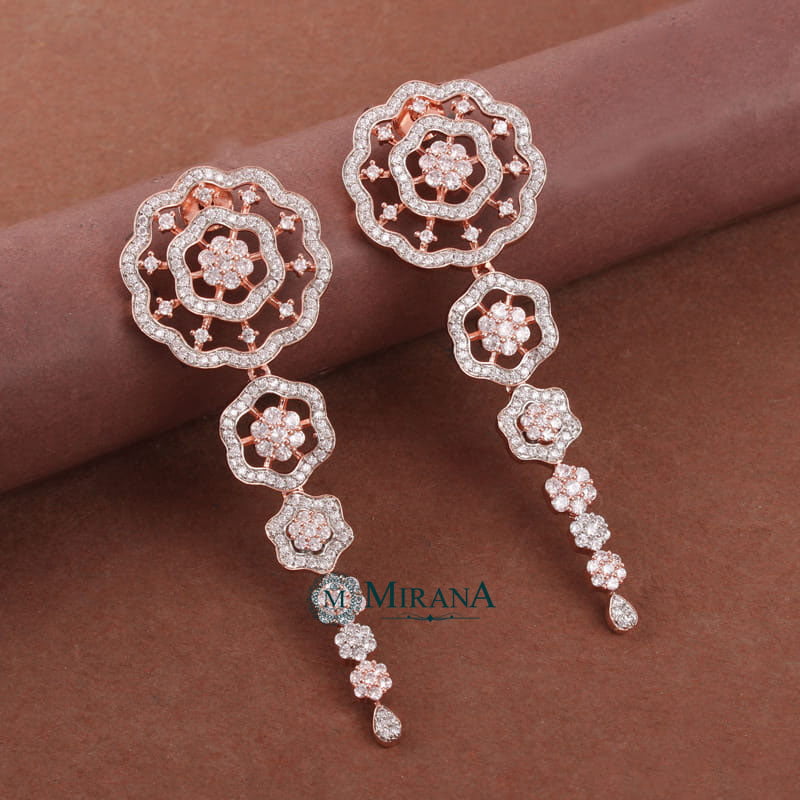 Halie Flower Designer Earrings