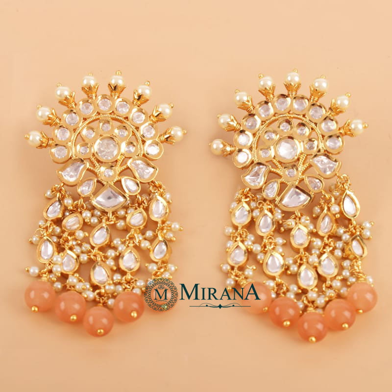 Shiwali Colored Kundan Polki Earrings