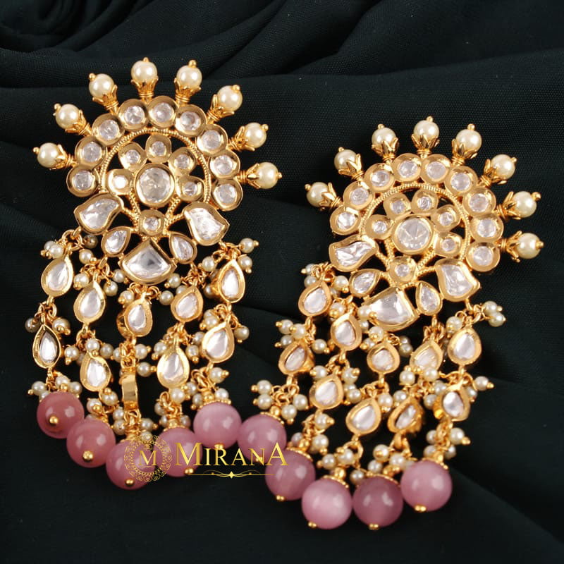 Shiwali Colored Kundan Polki Earrings