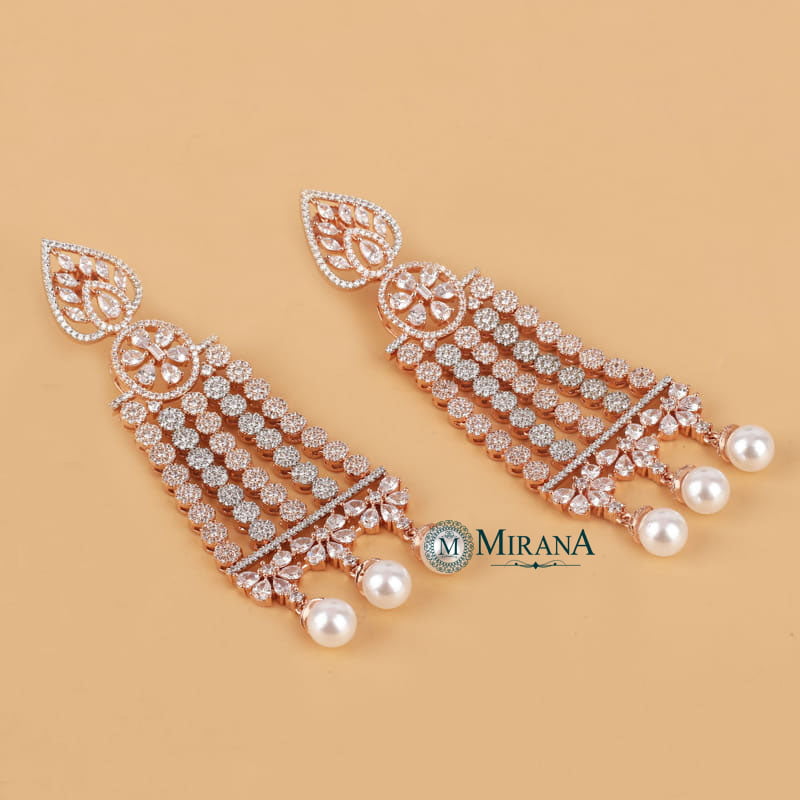 Alora Pearl Drop Designer Earrings