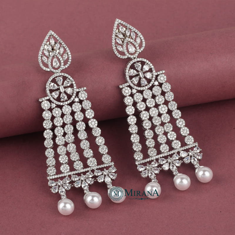 Alora Pearl Drop Designer Earrings