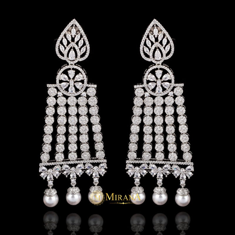 Alora Pearl Drop Designer Earrings