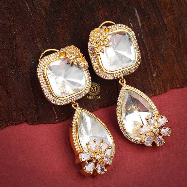 Avra Neutral Polki Designer Earrings