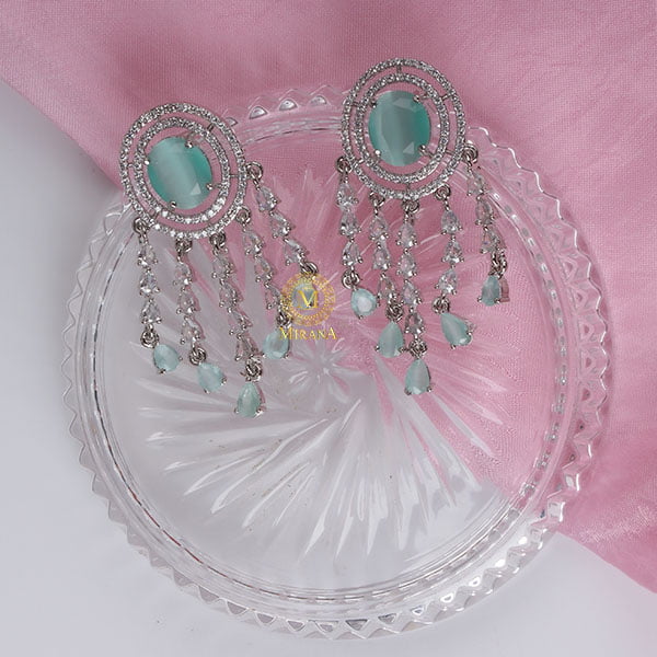 Aliki Pastel Green Designer Earrings