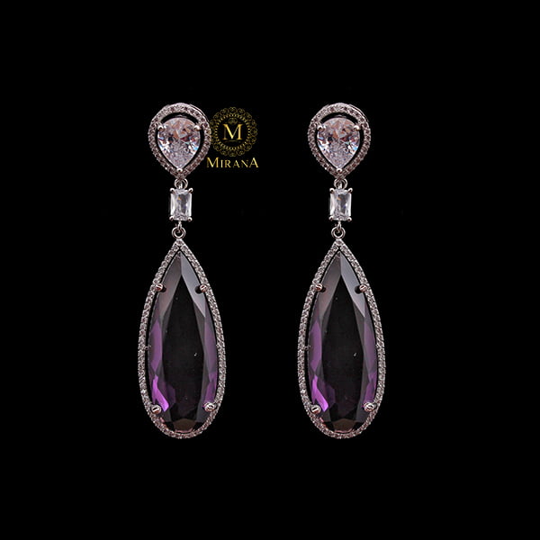Elana Lavender Cocktail Earrings