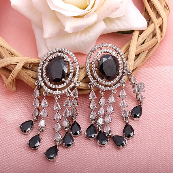 Aliki Black Coloured Designer Earrings