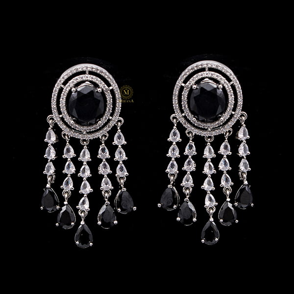 Aliki Black Coloured Designer Earrings