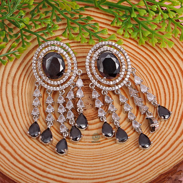 Aliki Black Coloured Designer Earrings