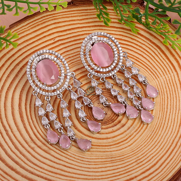 Aliki Pastel Pink Designer Earrings