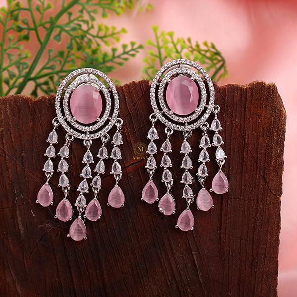 Aliki Pastel Pink Designer Earrings