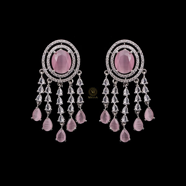 Aliki Pastel Pink Designer Earrings