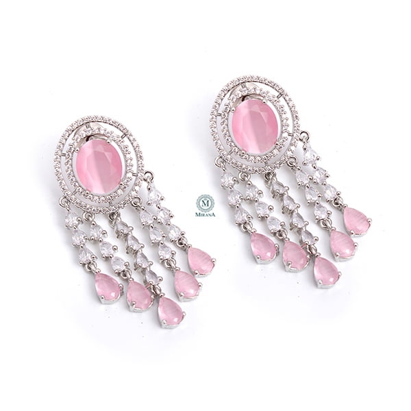 Aliki Pastel Pink Designer Earrings