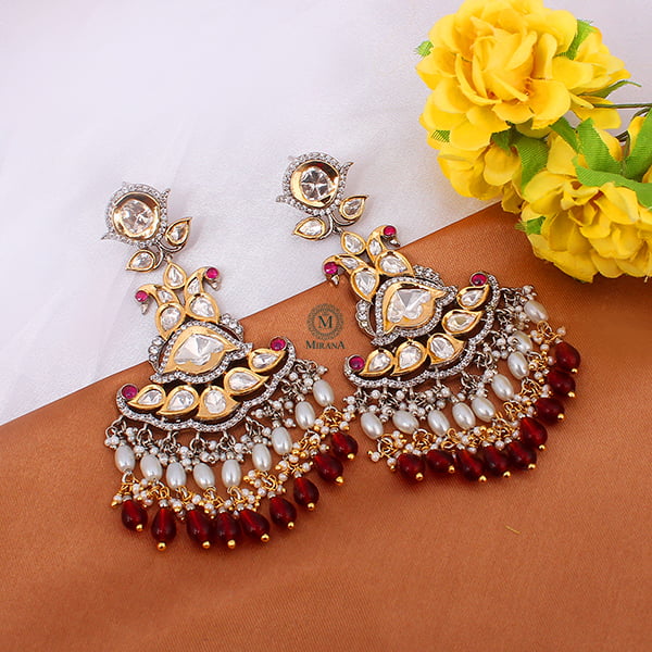 Diti Ruby Polki Earrings