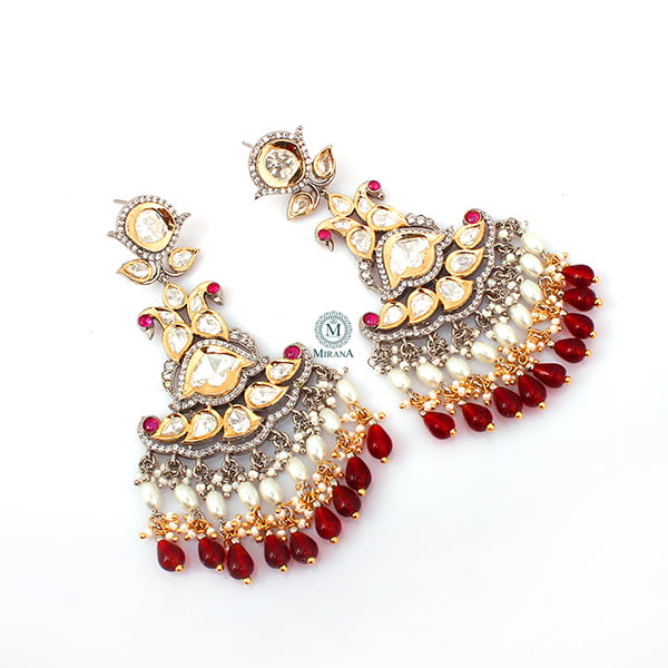 Diti Ruby Polki Earrings