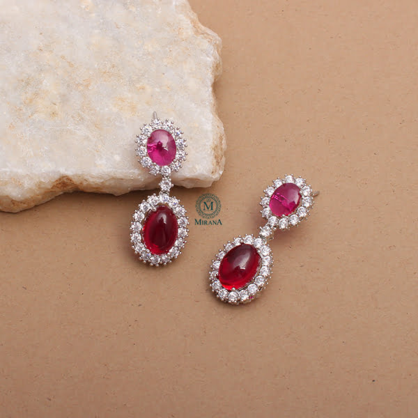 Oori Ruby Designer Earrings