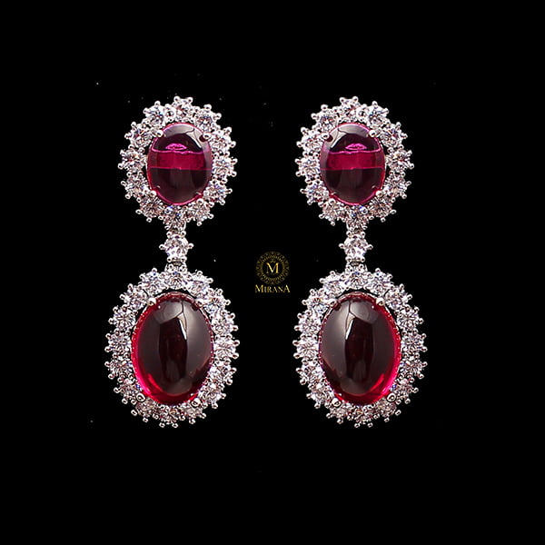 Oori Ruby Designer Earrings