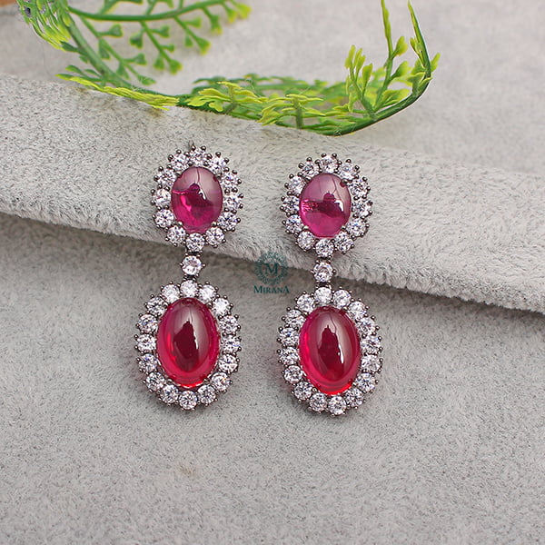 Oori Ruby Designer Earrings