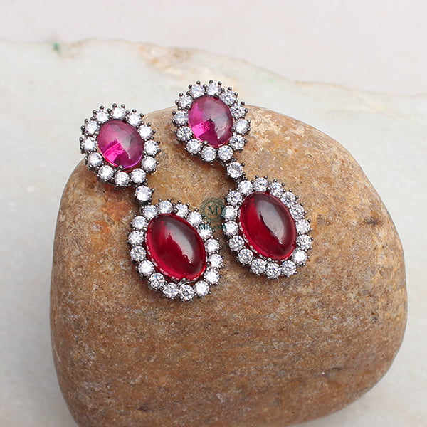 Oori Ruby Designer Earrings