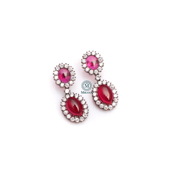 Oori Ruby Designer Earrings