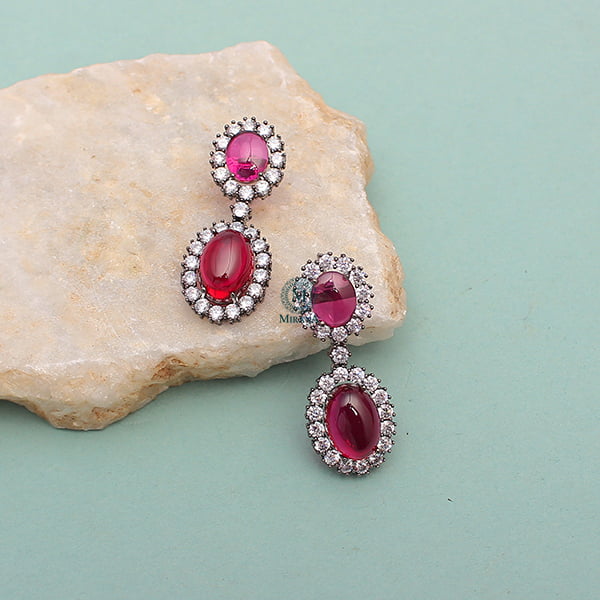 Oori Ruby Designer Earrings