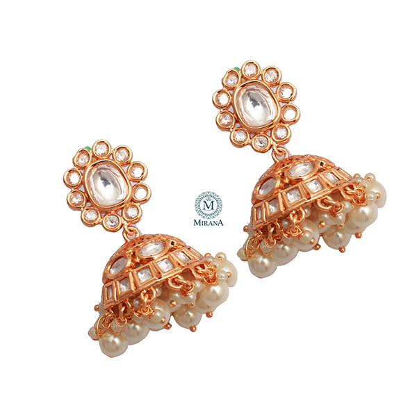 Jassie Polki Designer Jhumkas