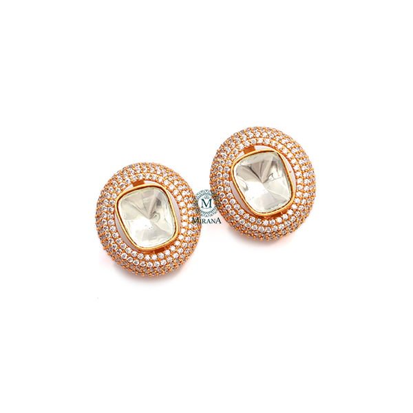 Gauri Moissanite Designer Studs