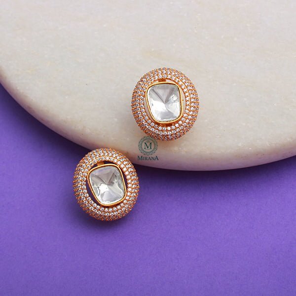 Gauri Moissanite Designer Studs