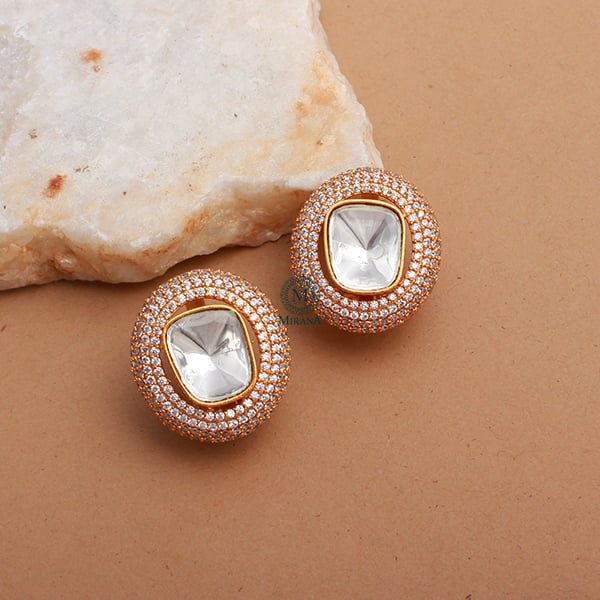 Gauri Moissanite Designer Studs