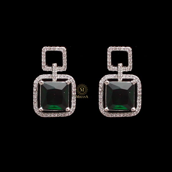 Siri Emerald Green Designer Earrings