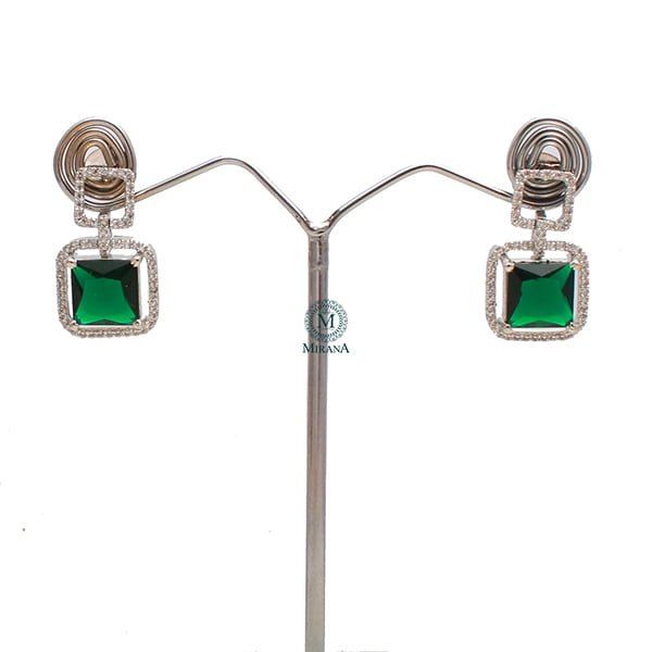 Siri Emerald Green Designer Earrings