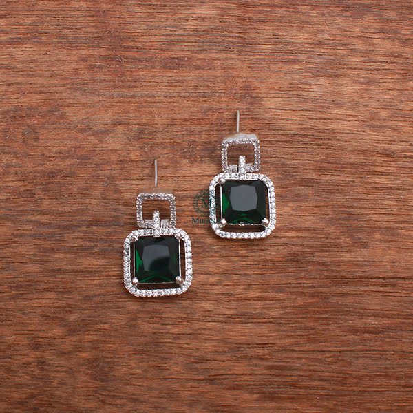 Siri Emerald Green Designer Earrings