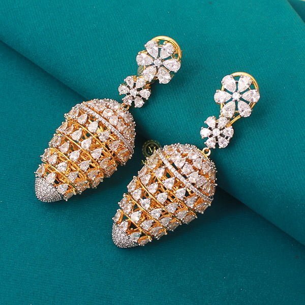 Myrna CZ Designer Jhumkas