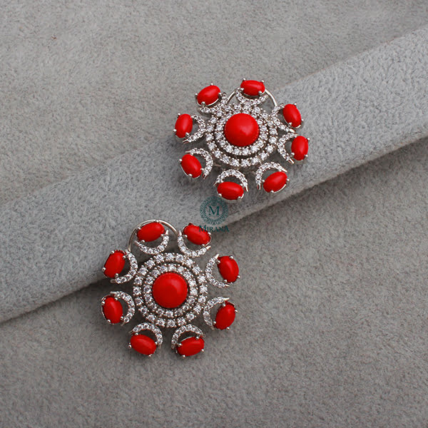 Raaya Coral CZ Designer Studs