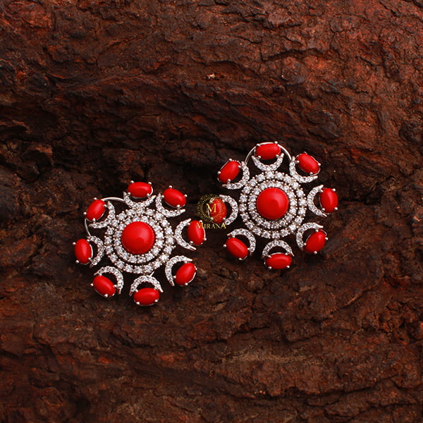 Raaya Coral CZ Designer Studs