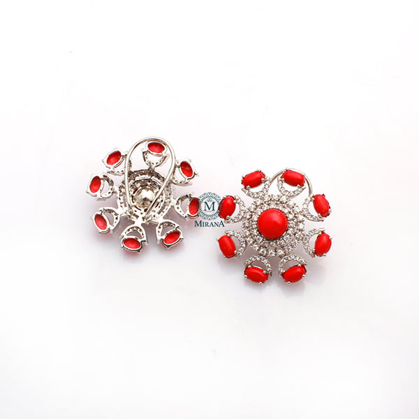 Raaya Coral CZ Designer Studs