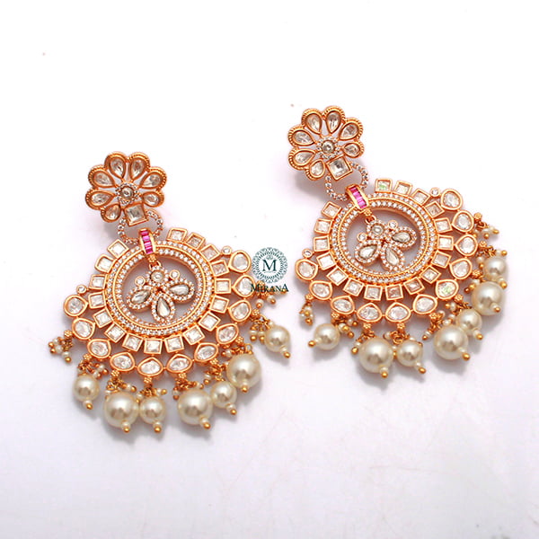 Shriya Pearl Polki Designer Earrings