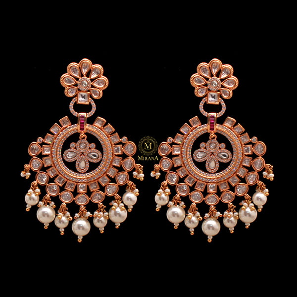 Shriya Pearl Polki Designer Earrings