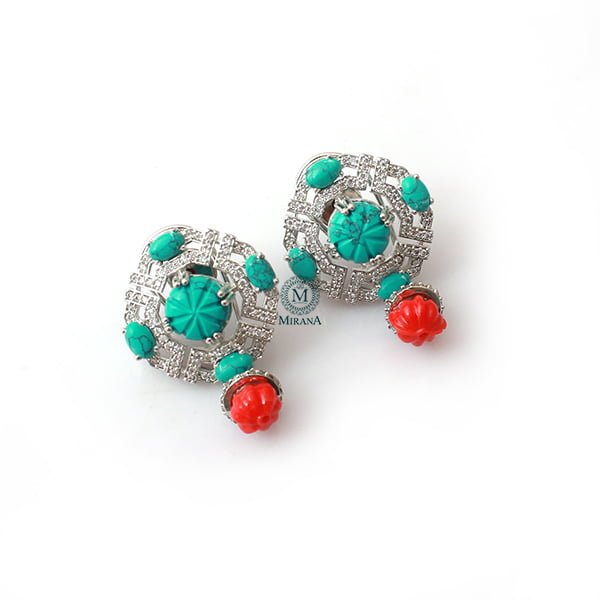 Vorisha Multi Colour Designer Earrings