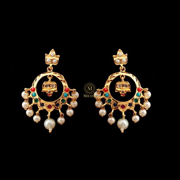 Arnika Multi Colour Jadau Earrings