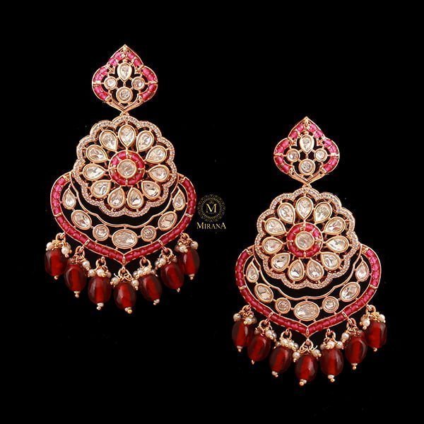 Charya Ruby Polki Designer Chandbalis