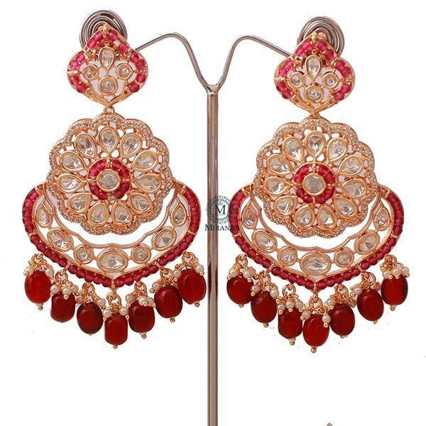 Charya Ruby Polki Designer Chandbalis