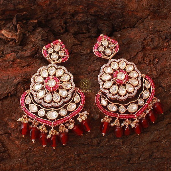 Charya Ruby Polki Designer Chandbalis