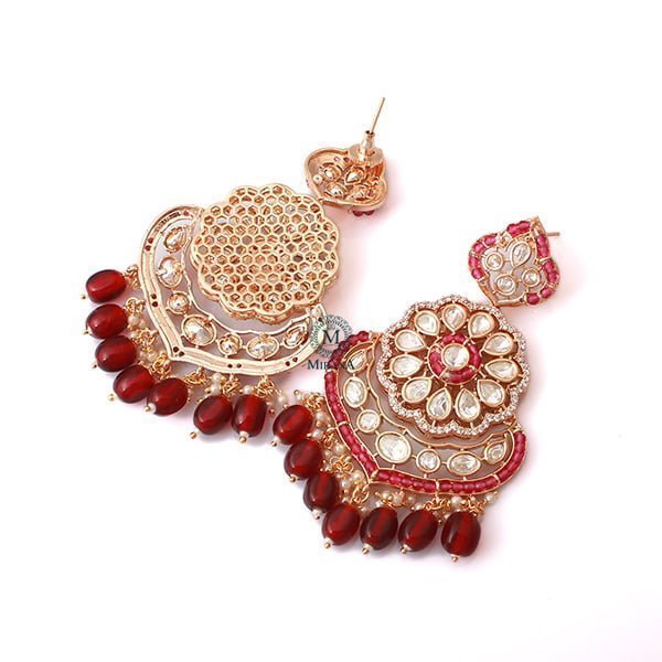 Charya Ruby Polki Designer Chandbalis