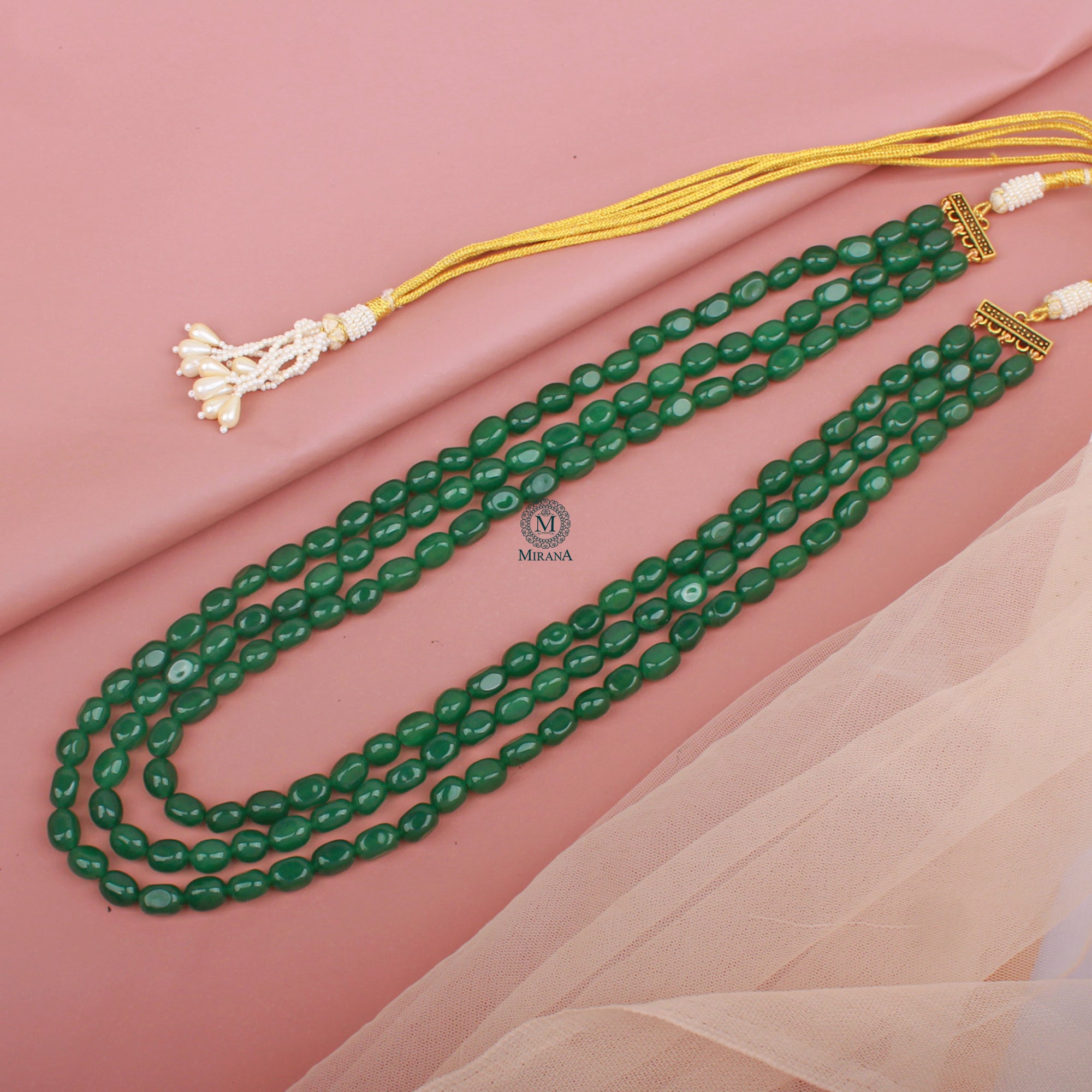 Shivaay Emerald Green Designer Groom Kantha