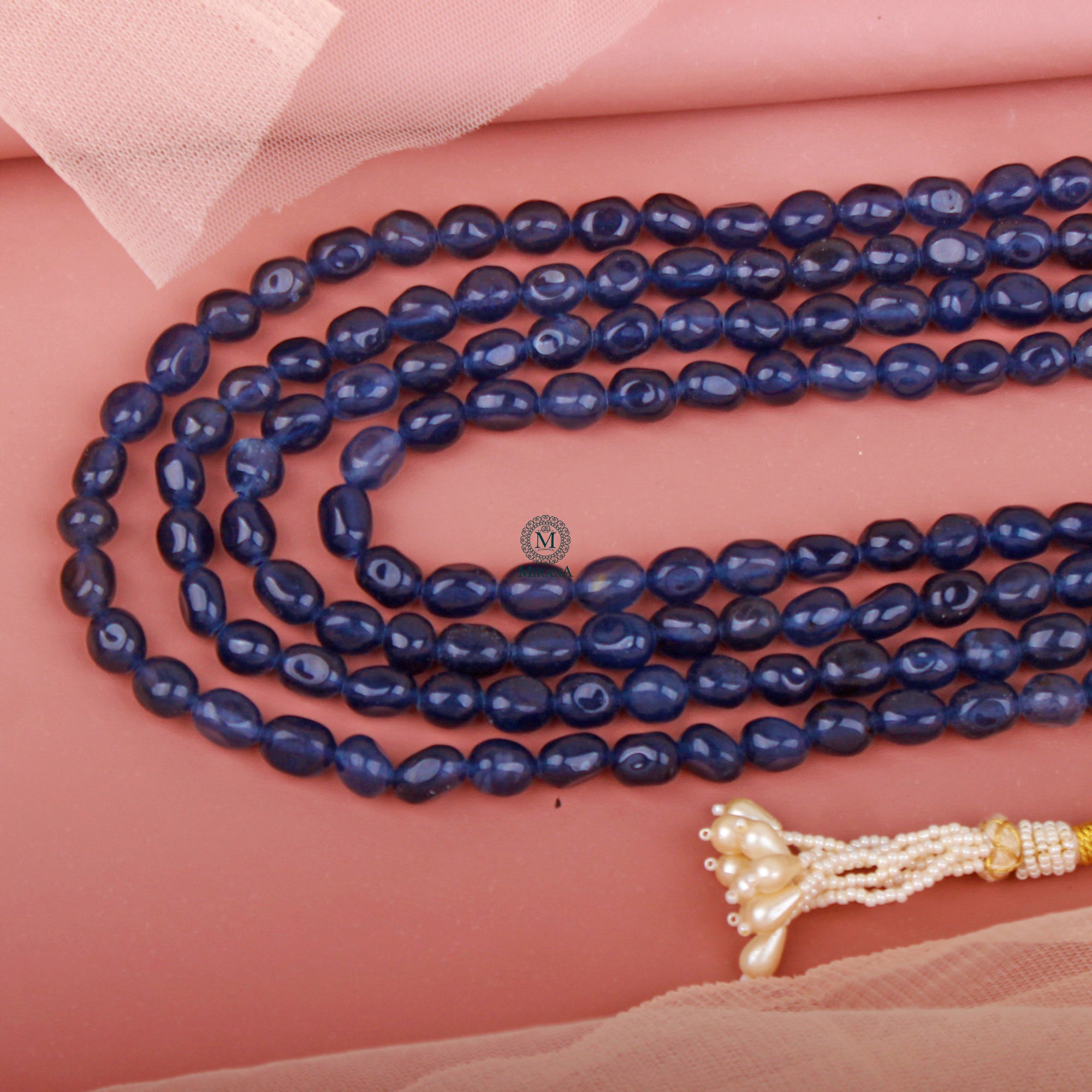 Dev Sapphire Blue Designer Groom Kantha