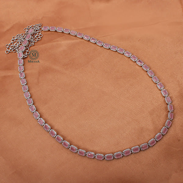 Tara CZ Pastel Pink Octo Waistband