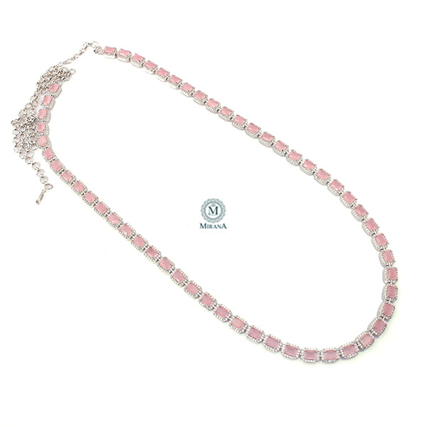 Tara CZ Pastel Pink Octo Waistband