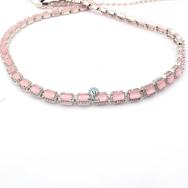 Tara CZ Pastel Pink Octo Waistband